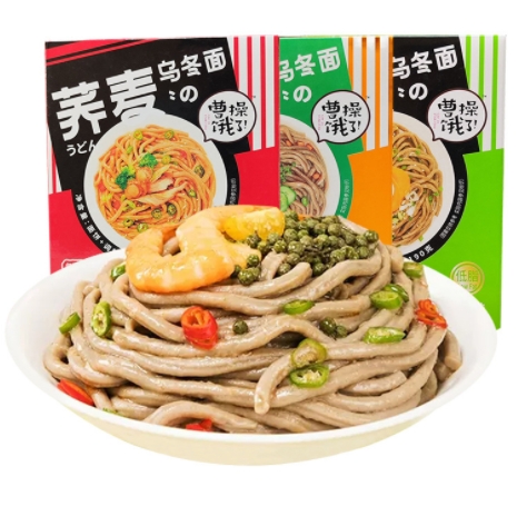 曹操餓了210克蕎麥烏冬面非油炸低脂面餅干拌方便面即食夜宵速食